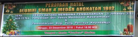 Perayaan Natal Alumni SMAN 4 Medan